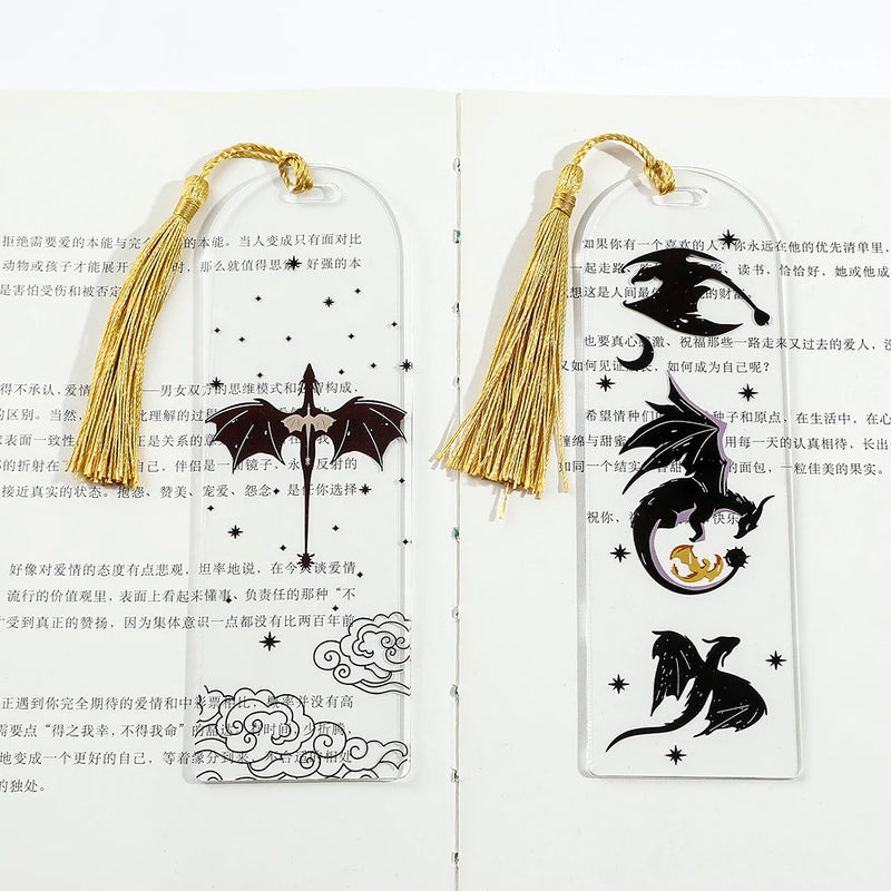 Anime Black Dragon Bookmarks Collection